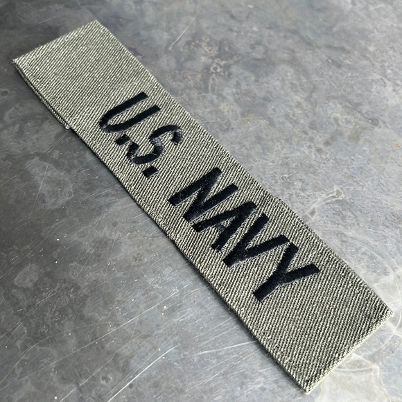 U.S. NAVY embroidered tape patch - vintage - Picture 8 of 10
